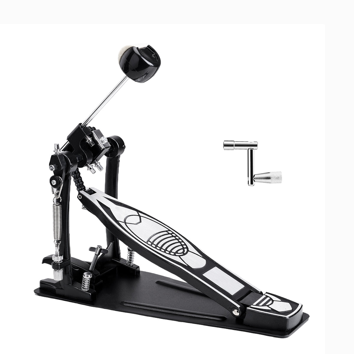 Vaisoeny Bass Drum Pedal, Double Chain Drum Pedal for Drums (V-DC-JKC10)