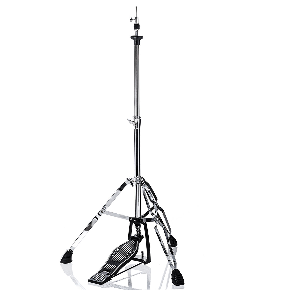 Vaisoeny Hi Hat Stand, 1" Pipe Diameter Stainless Steel High Hat Stand, adjustable height  23.6" to 39.3" (V-CC-ST09)