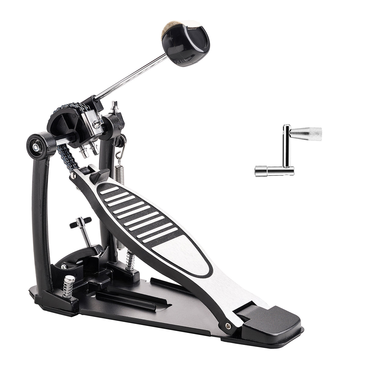 Vaisoeny  Bass Drum Pedal, Double Chain Kick Drum Pedal for Drums(V-DC-HT12)