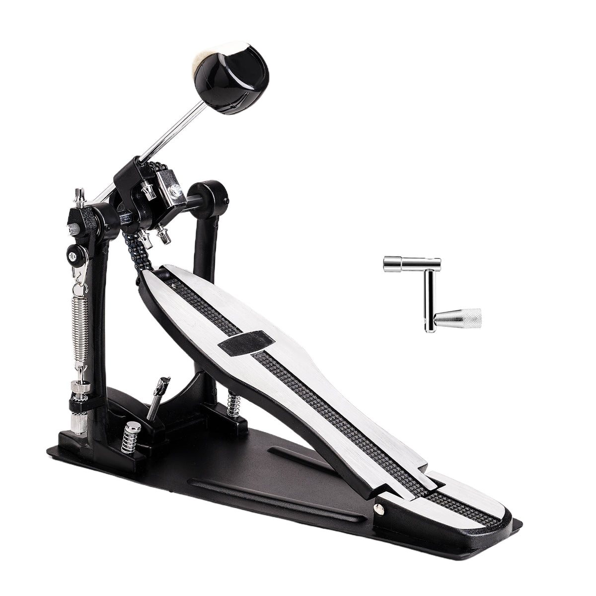 Vaisoeny Bass Drum Pedal, Double Chain Kick Drum Pedal for Drums(V-DC-SZ11)