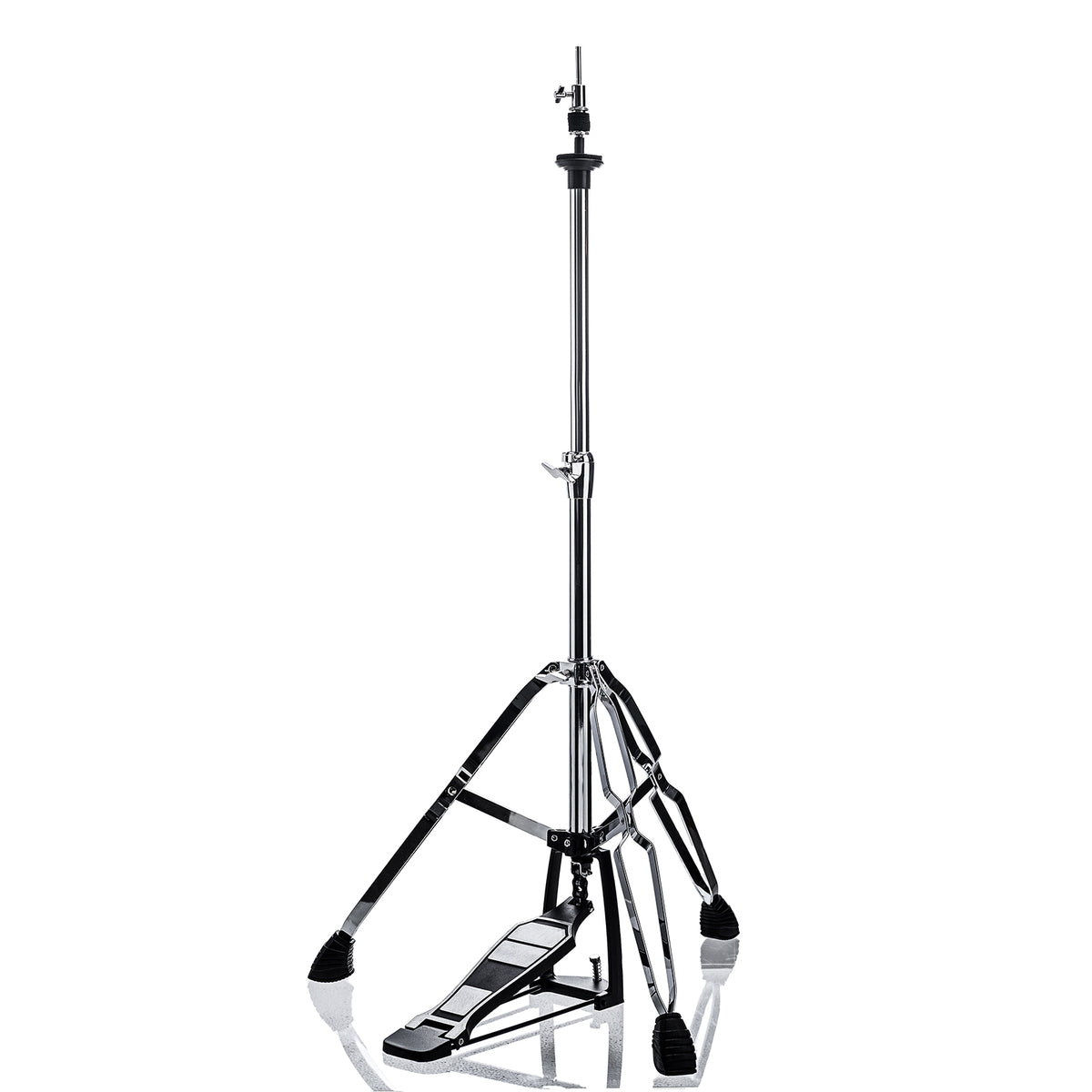 Vaisoeny Hi-Hat-Ständer aus Edelstahl, 1" Rohrdurchmesser, höhenverstellbar 23.6"–39.3" (V-CC-FK11)