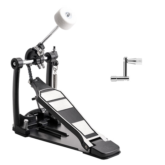 Vaisoeny Bass Drum Pedal, Single Chain Kick Drum Pedal for Drums(V-DC-FK15)