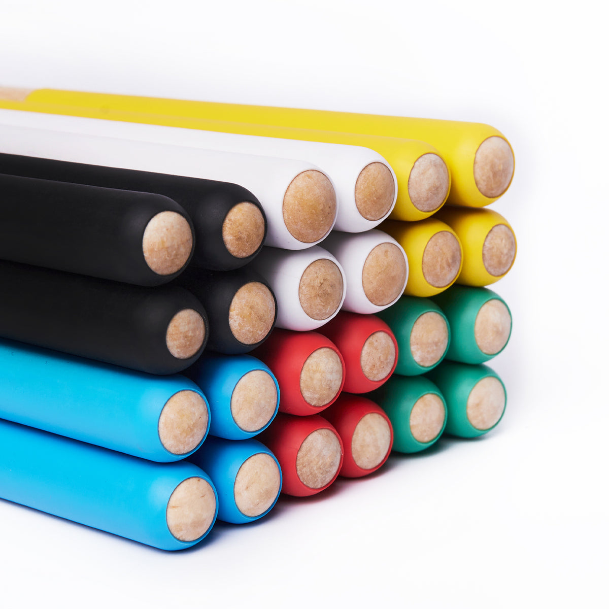 Vaisoeny Drumsticks aus Ahorn, 5A 7A, mit rutschfestem Griff (12 Paar)
